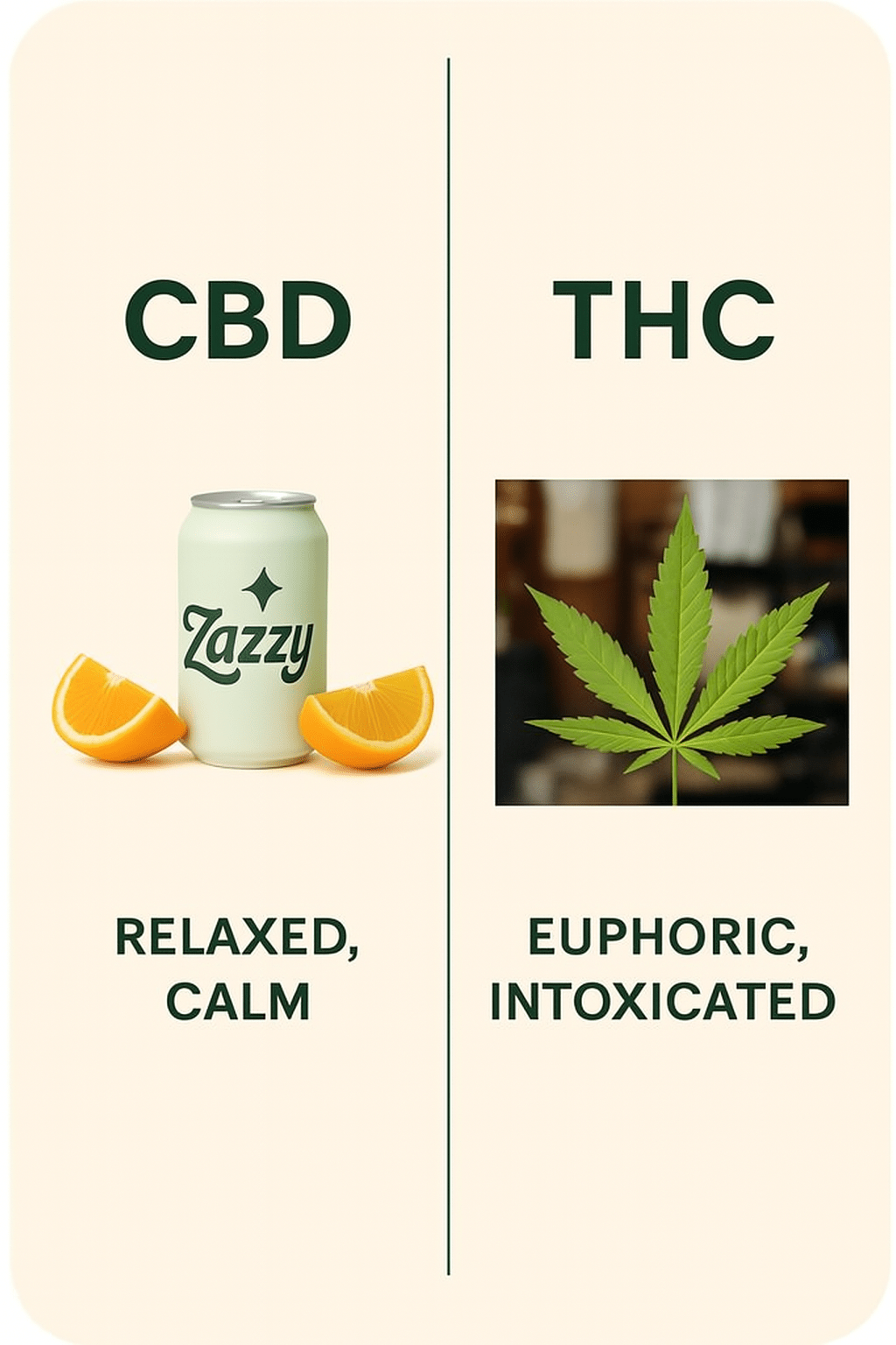 CBD vs THC Drinks - My Store