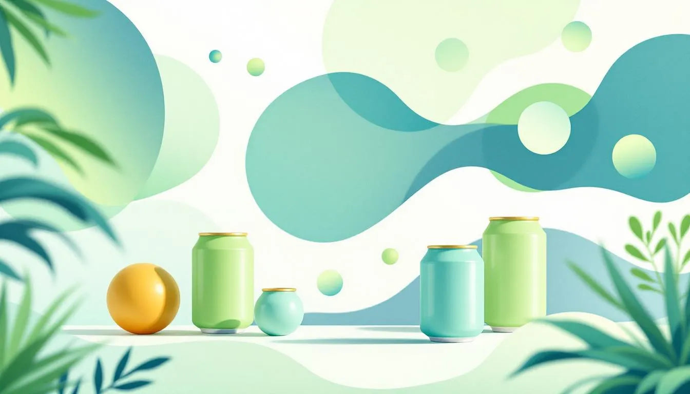 THC drinks for relaxation - calming cannabis beverages illustration