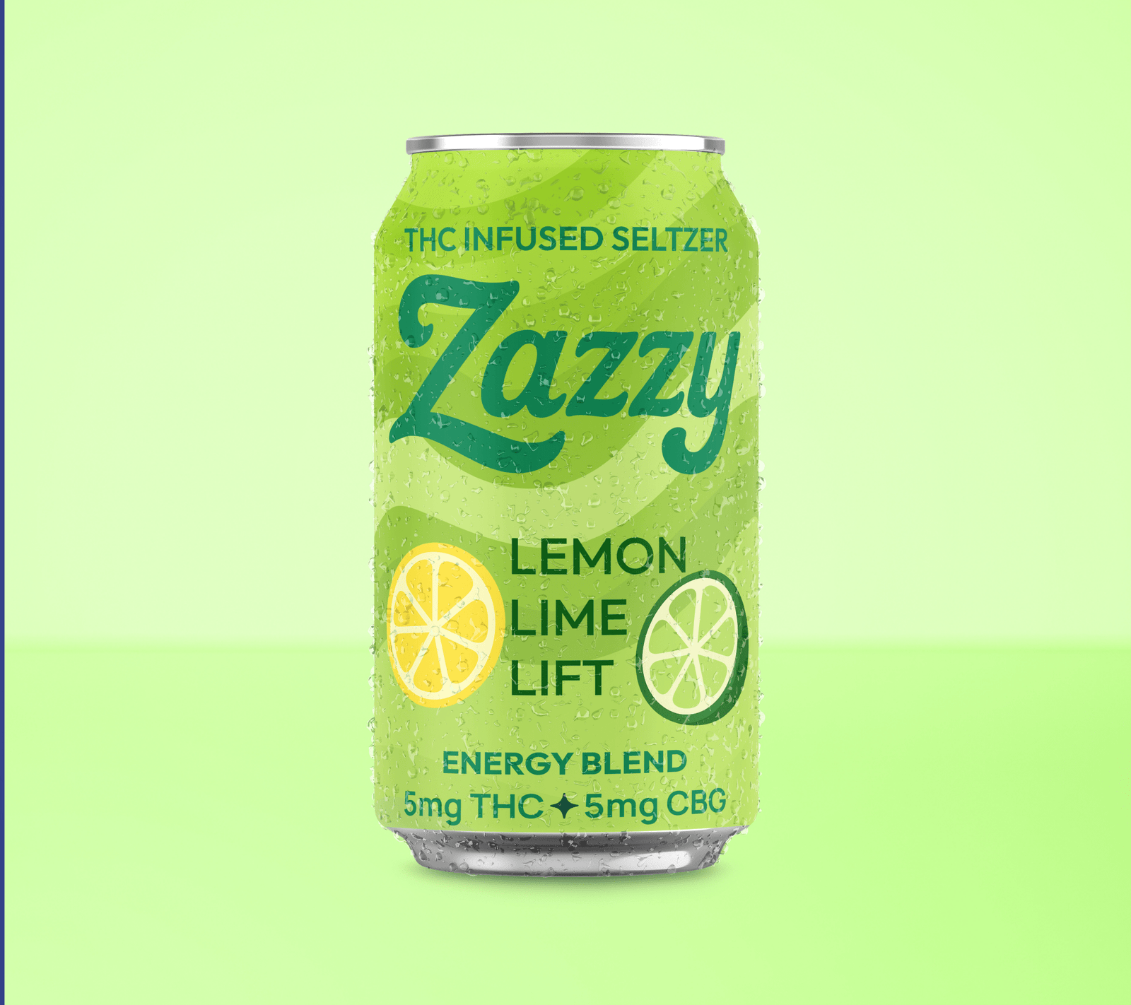 Zazzy Lemon Lime Lift – THC Infused Seltzer - My Store